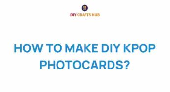 Unleash Your Creativity: A Guide to Making DIY K-Pop Photocards