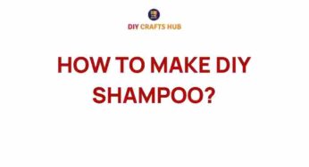 Unlock the Secrets: How to Make DIY Shampoo at Home