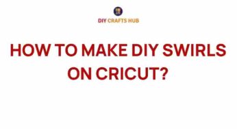 Unleashing Creativity: How to Make DIY Swirls on Cricut