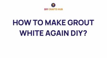Revitalize Your Space: How to Make Grout White Again