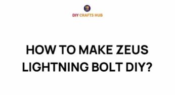 Unleash Your Inner God: Crafting Zeus’s Lightning Bolt at Home