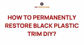 Unlock the Secrets to Permanently Restoring Black Plastic Trim