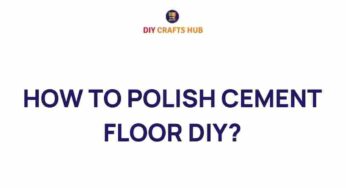 Transform Your Space: How to Polish Your Cement Floor Like a Pro