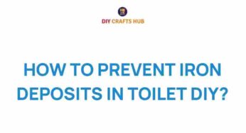 Unveiling the Secrets: How to Prevent Iron Deposits in Your Toilet