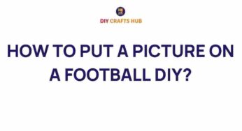 Transform Your Game Day: DIY Techniques to Display Your Football Memories
