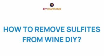 Unlocking the Secrets: How to Remove Sulfites from Wine at Home