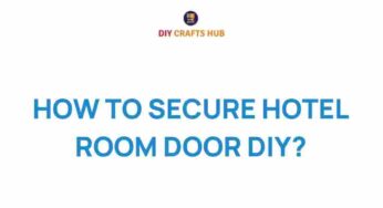 Unlocking Safety: How to Secure Your Hotel Room Door with DIY Solutions