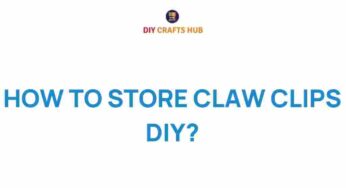 Mastering the Art of DIY Claw Clip Storage: A Stylish Solution