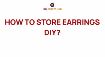Unlock the Art of DIY Earring Storage: Transform Your Space