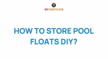 Master the Art of Storing Pool Floats: DIY Solutions You’ll Love