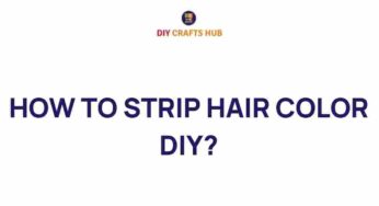 Unveiling the Secrets: How to Strip Hair Color at Home Safely