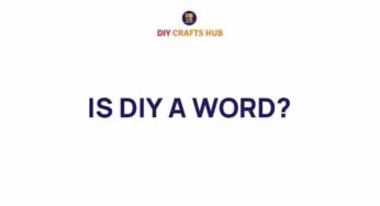 Is DIY a Word? Exploring the Evolution of Creative Expression