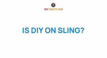 Unleash Your Creativity: The Art of DIY on a Sling