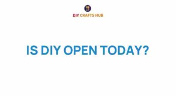 Is DIY Open Today? Uncover the Secrets of Creative Home Projects