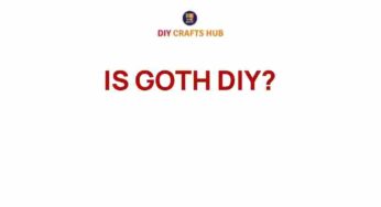 Unveiling the Allure of Goth DIY: Crafting Your Dark Aesthetic