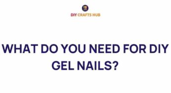 Unlocking the Secrets: What You Need for DIY Gel Nails
