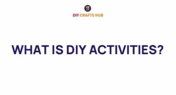 Unleashing Creativity: The Fascinating World of DIY Activities