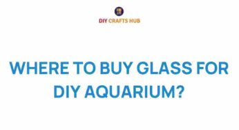 Discover Where to Buy Glass for Your DIY Aquarium Project