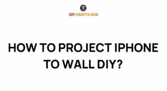 Transform Your Space: How to Project iPhone to Wall DIY
