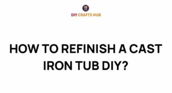 Revive Your Bathroom: The Art of Refinishing a Cast Iron Tub