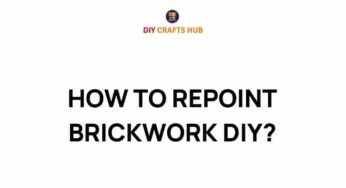 Mastering Brickwork: A DIY Guide to Repointing Your Home
