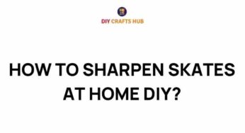 Master the Art of Skate Sharpening: A DIY Guide for All Levels