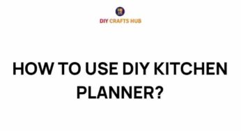 Unlock Your Culinary Potential: Mastering the DIY Kitchen Planner