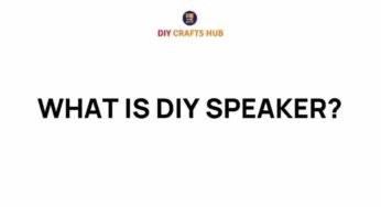 Unlocking the Sound: What Is a DIY Speaker and How to Build One
