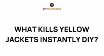 Unveiling Secrets: What Kills Yellow Jackets Instantly at Home
