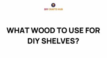 The Ultimate Guide: What Wood to Use for DIY Shelves