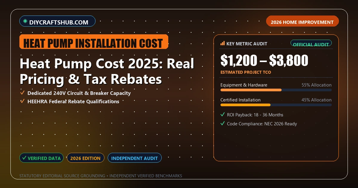 Heat Pump Cost 2025: Real Pricing & Tax Rebates - Analytical Guide and Verified Benchmarks (heat pump installation cost)