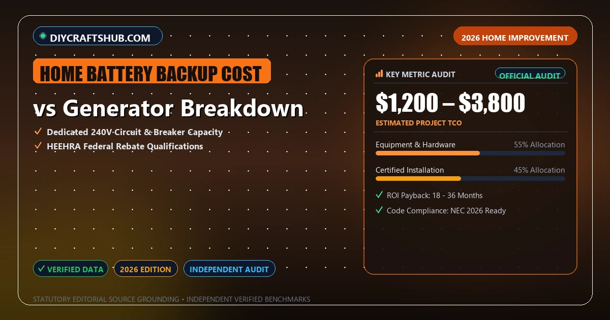 vs Generator Breakdown - Analytical Guide and Verified Benchmarks (home battery backup cost)