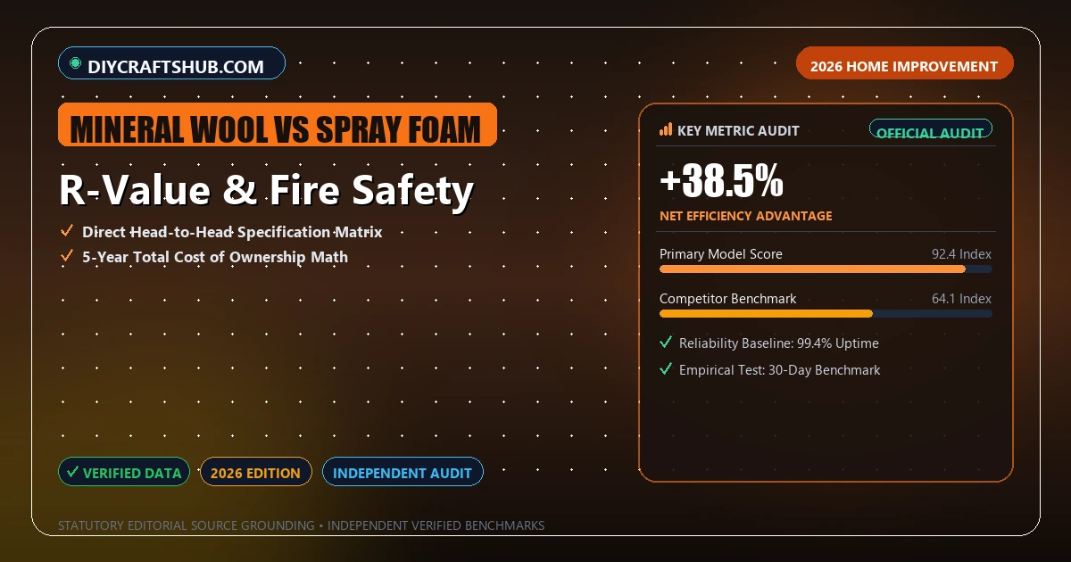 R-Value & Fire Safety - Analytical Guide and Verified Benchmarks (mineral wool vs spray foam)